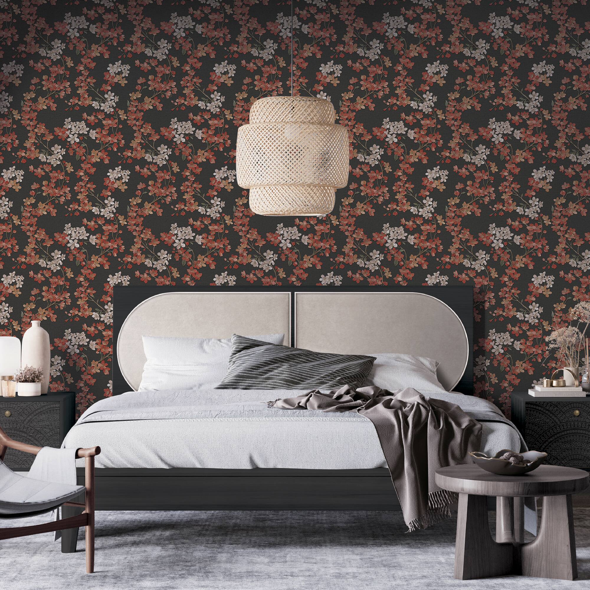 Designs Direct Embroidered Cherry Bloom Wallpaper
